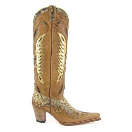 Stivale Sendra 6421 Laca Camel Piton Barriga Panizo 2