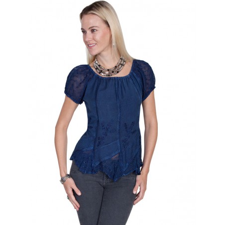 Camicia Scully Leatehr HC66NAVY