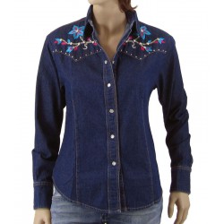 Camicia Black Foot Blo Wash Flower