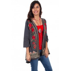 Kimono Scully Leather Honey Creek HC529 Grey