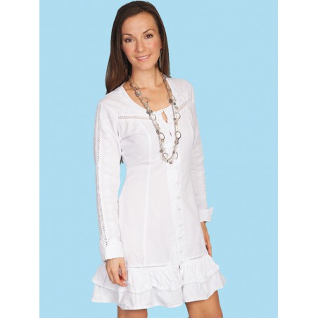 Vestito Scully Leather PSL-081-WHT