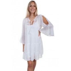 Vestito Scully Leather PSL-262-white