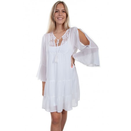 Vestito Scully Leather PSL-262-white