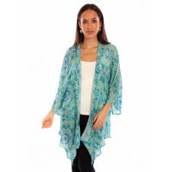 Kimono Scully Leather Honey Creek HC884 Aqua
