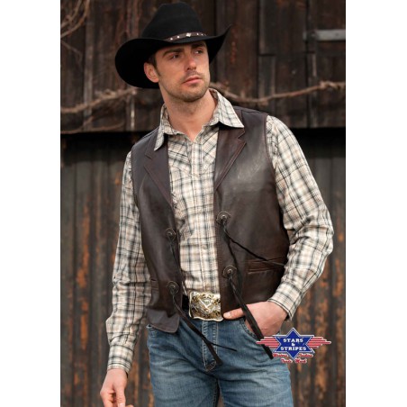 Gilet Stars and Stripes Bonanza Brown