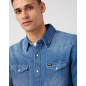 Indigood Icons 27MW Western Shirt in Icon Mid Stone Indigood Icons 27MW Western Shirt in Icon Mid Stone