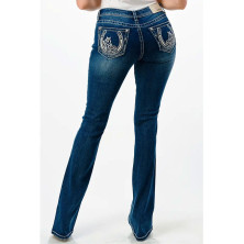 Jeans Grace in LA Horseshoe Horse Embroidery - EB-51780