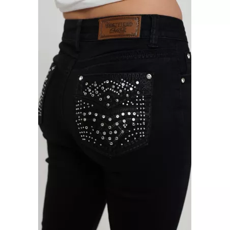WT-009 Bootcut Stretchy Women's Bling Jeans Westfield Eagle