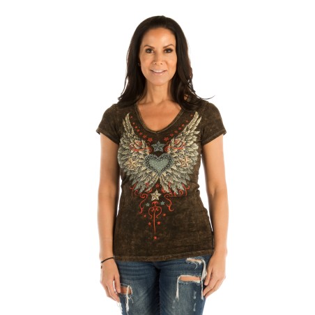 Liberty Wear t-shirt 7754 Brown Mw