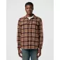 Camicia Wrangler Relaxed Overshirt in Deep Brown