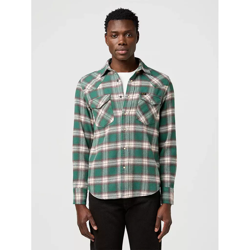 Regular Western Shirt Bistro Green Regular Western Shirt Bistro Green