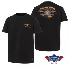 Maglietta Stars and Stripes YELLOWSTONE T-Shirt Dutton Ranch