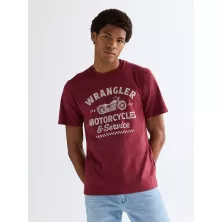 Americana Tee in Ruby Wine