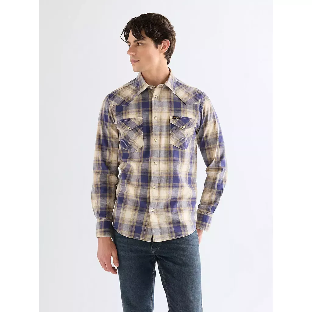Regular Western Indigo Shirt Regular Western Indigo Shirt