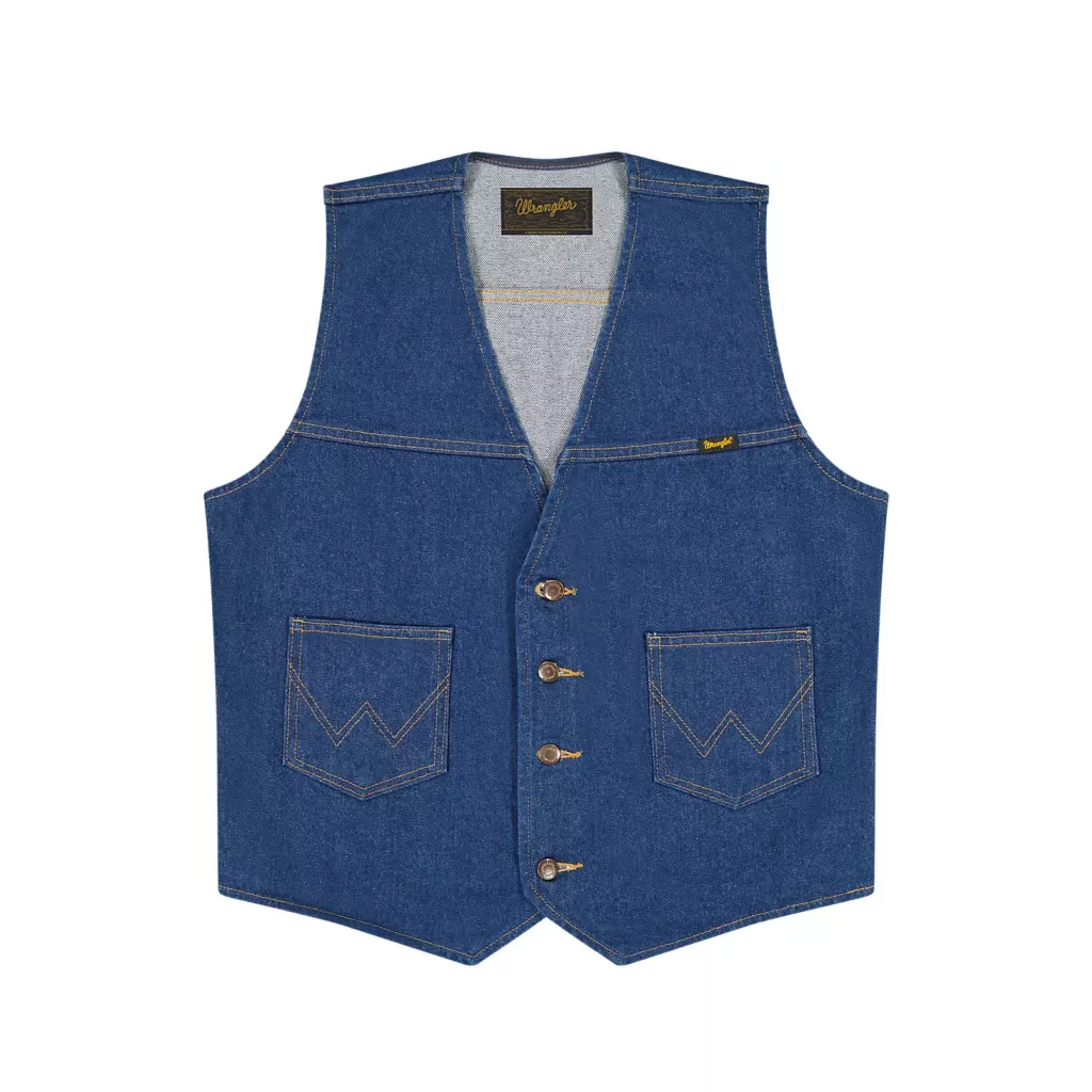 Cowboy Cut Vest Prewashed Indigo Cowboy Cut Vest Prewashed Indigo