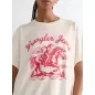 Relaxed Girlfriend Tee Worn White