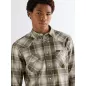 Western Shirt Green Tan Western Shirt Green Tan