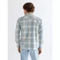 Western Shirt Blue Tan Western Shirt Blue Tan