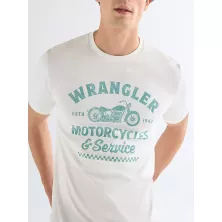 T-shirt Wrangler Americana Tee in  Worn White