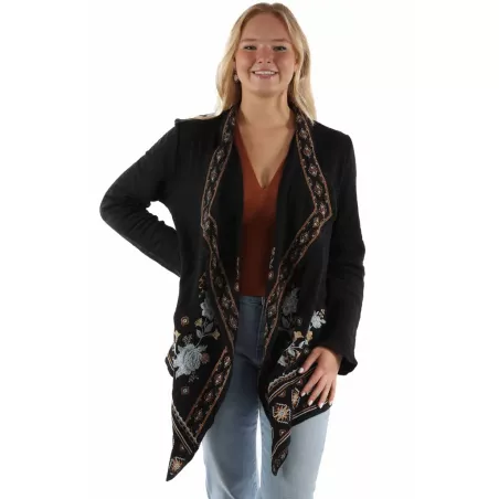 Cardigan Scully Leather HC940-BLK