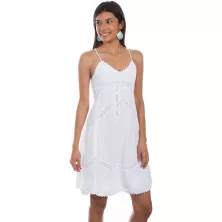 Vestito Scully Leather PSL-239WHT