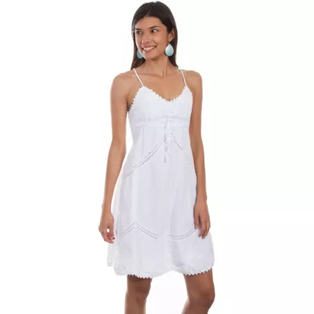 Vestito Scully Leather PSL-239WHT