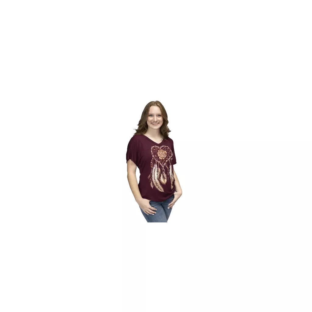 7009 - Dreamcatcher Heart Burgundy 7009 - Dreamcatcher Heart Burgundy