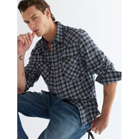Camicia Wrangler Western Shirt Deep Blue