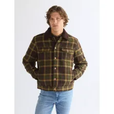 Wrangler Regular Wool Trucker Jacket Olive