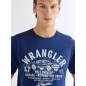 T-shirt WranglerAmericana Blue Depths 112387018