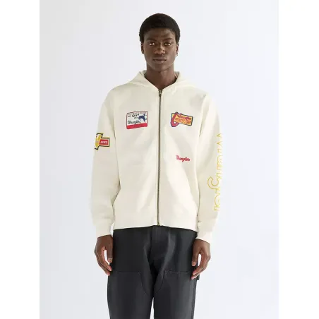 Felpa Wrangler Vintage Graphic Zip Hoodie 112387047