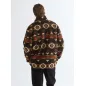 Sherpa Fleece Jacket Aztec Chocolate Torte Sherpa Fleece Jacket Aztec Chocolate Torte